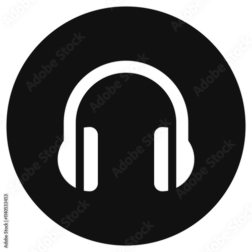Editable vector headphones earmuffs icon. Black, transparent white background. Part of a big icon set family. Perfect for web and app interfaces, presentations, infographics, etc