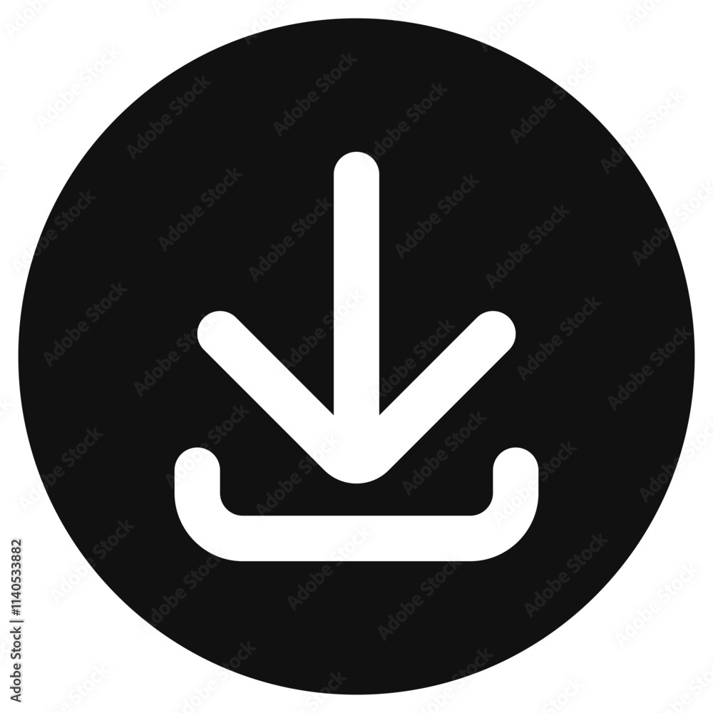 Editable vector download arrow icon. Part of a big icon set family. Perfect for web and app interfaces, presentations, infographics, etc Editable vector download arrow icon. Part of a big icon set family. Perfect for web and app interfaces, presentations, infographics, etc