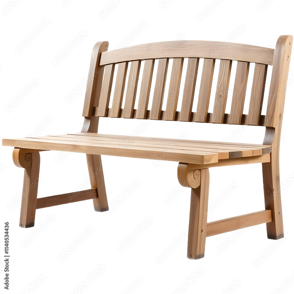 A wooden garden bench. png isolated background. transparent background. A wooden garden bench. png isolated background. transparent background.
