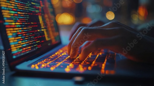 Dynamic interaction with a keyboard in a digital environment during nighttime