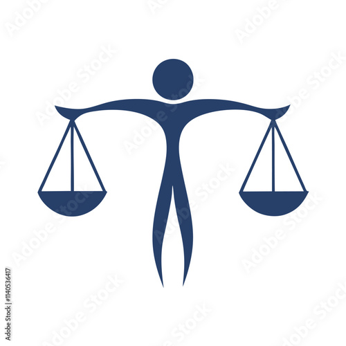 Justice Symbol Human Scales Logo. photo