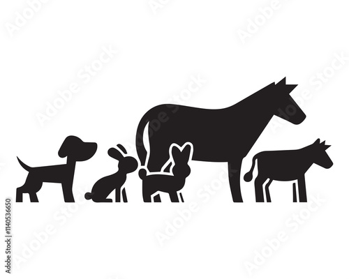 A vector image of an animal typically refers to a graphic representation created using vector graphics software, where shapes, lines, and colors are used to construct the animal. 