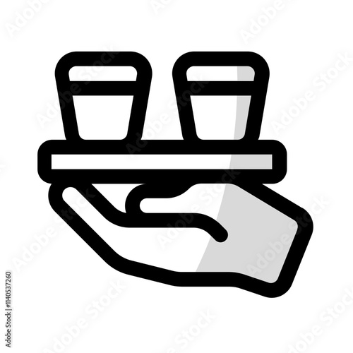 blood syrup icon with shady style, perfect for user interface projects
