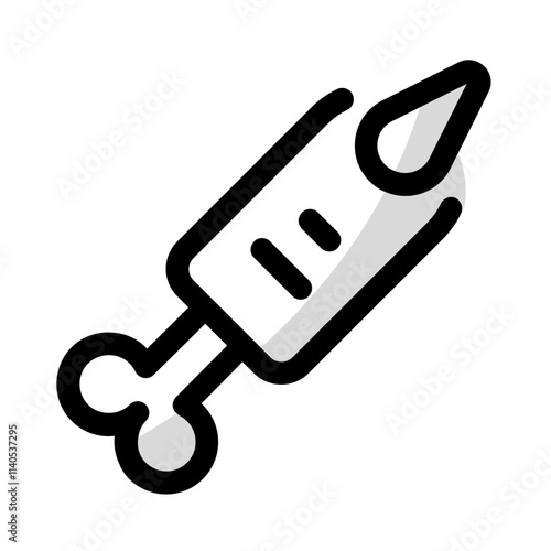 finger bone icon with shady style, perfect for user interface projects