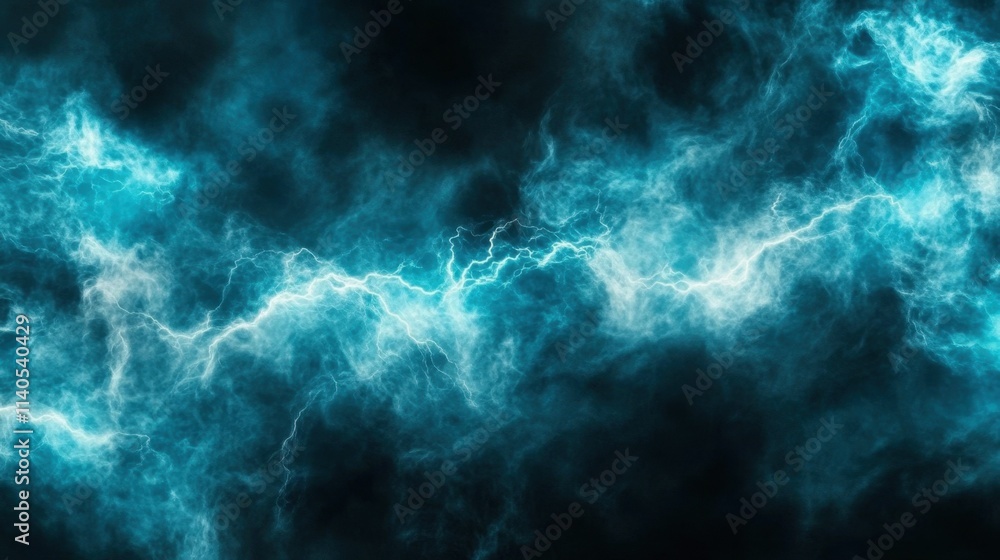 Enigmatic glow of lightning in a panoramic setting Enigmatic glow of lightning in a panoramic setting