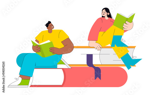 Young Businessman. Flat Vector Illustration