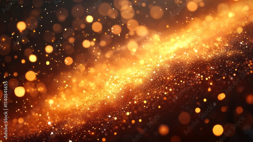 Obraz premium Sparkling golden glitter abstract background
