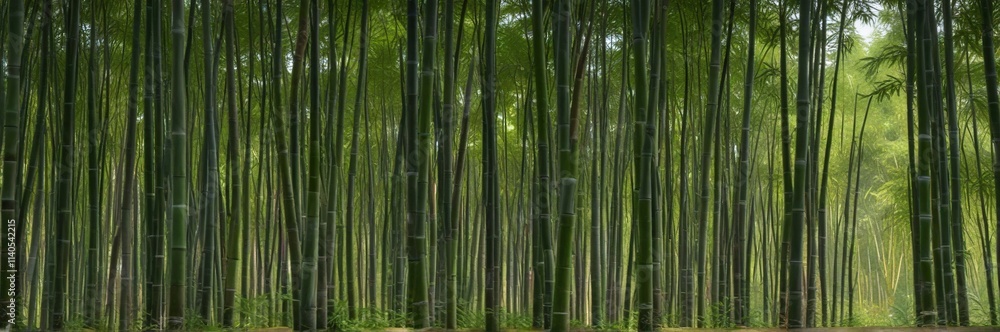 A field of tall, slender bamboo stalks in the wind, organic, scenery, tranquil A field of tall, slender bamboo stalks in the wind, organic, scenery, tranquil