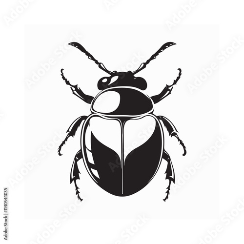 Beetle insect Vector. Beetle Image vector isolated on white background.