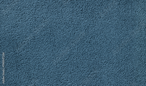 Close up soft blue microfiber towel texture