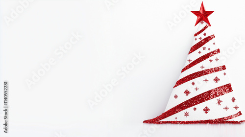 Red and White Christmas Tre...