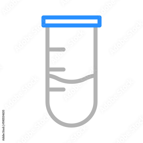 Test tube with liquid. Concept of laboratory, experiment, and science.