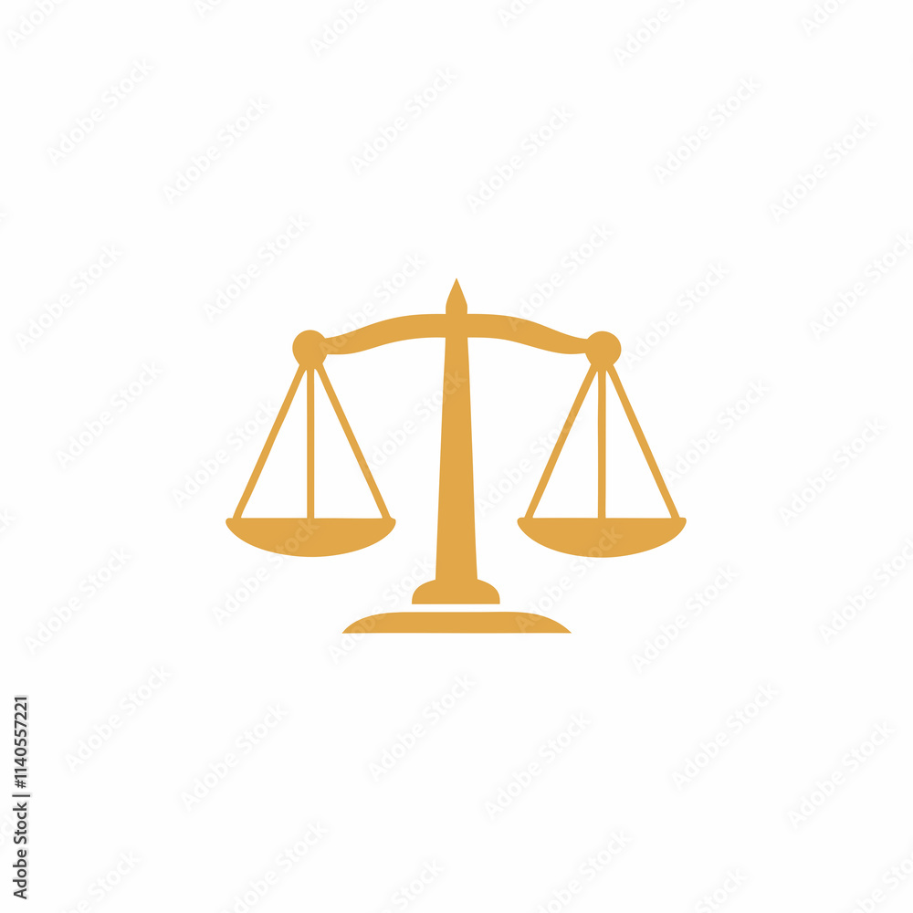 Justice Scale Vector Logo Design. Justice Scale Vector Logo Design.