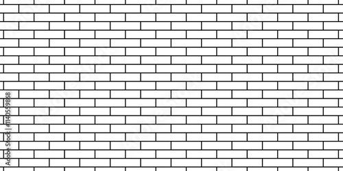 Empty masonry pavement floor and wall limestone brickwork concrete texture. Urban white, black line cement rough row wallpaper abstract background.	
