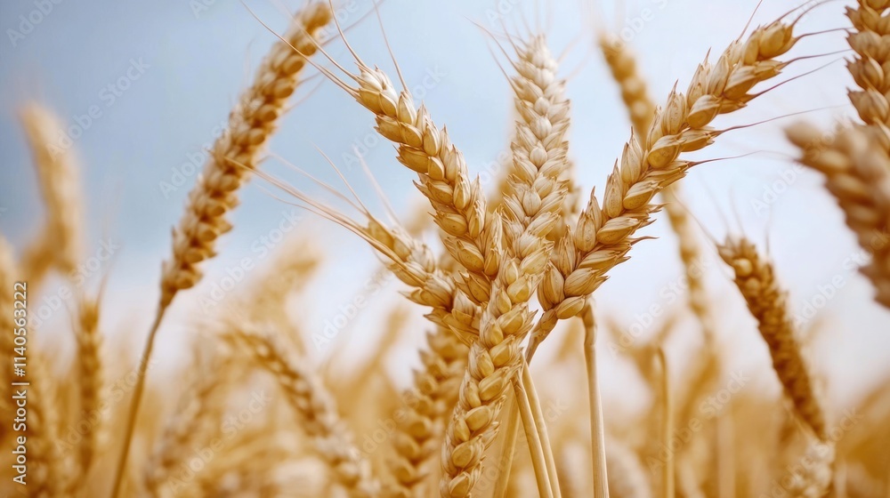 Golden Wheat Field Under a Summer Sky: A Harvest Symphony Golden Wheat Field Under a Summer Sky: A Harvest Symphony