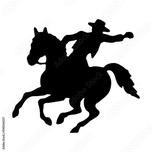 Horseman on horseback icon