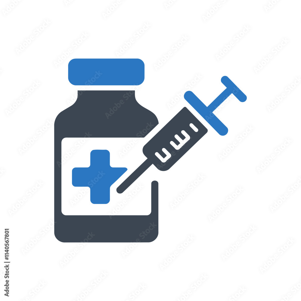 Vaccination Syringe Icon Vaccination Syringe Icon