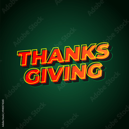 Thanksgiving text effect for social media ads