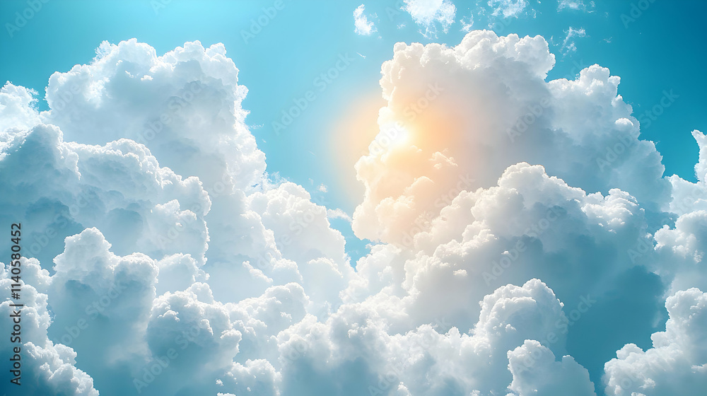White Clouds in a Blue Sky Background Image White Clouds in a Blue Sky Background Image