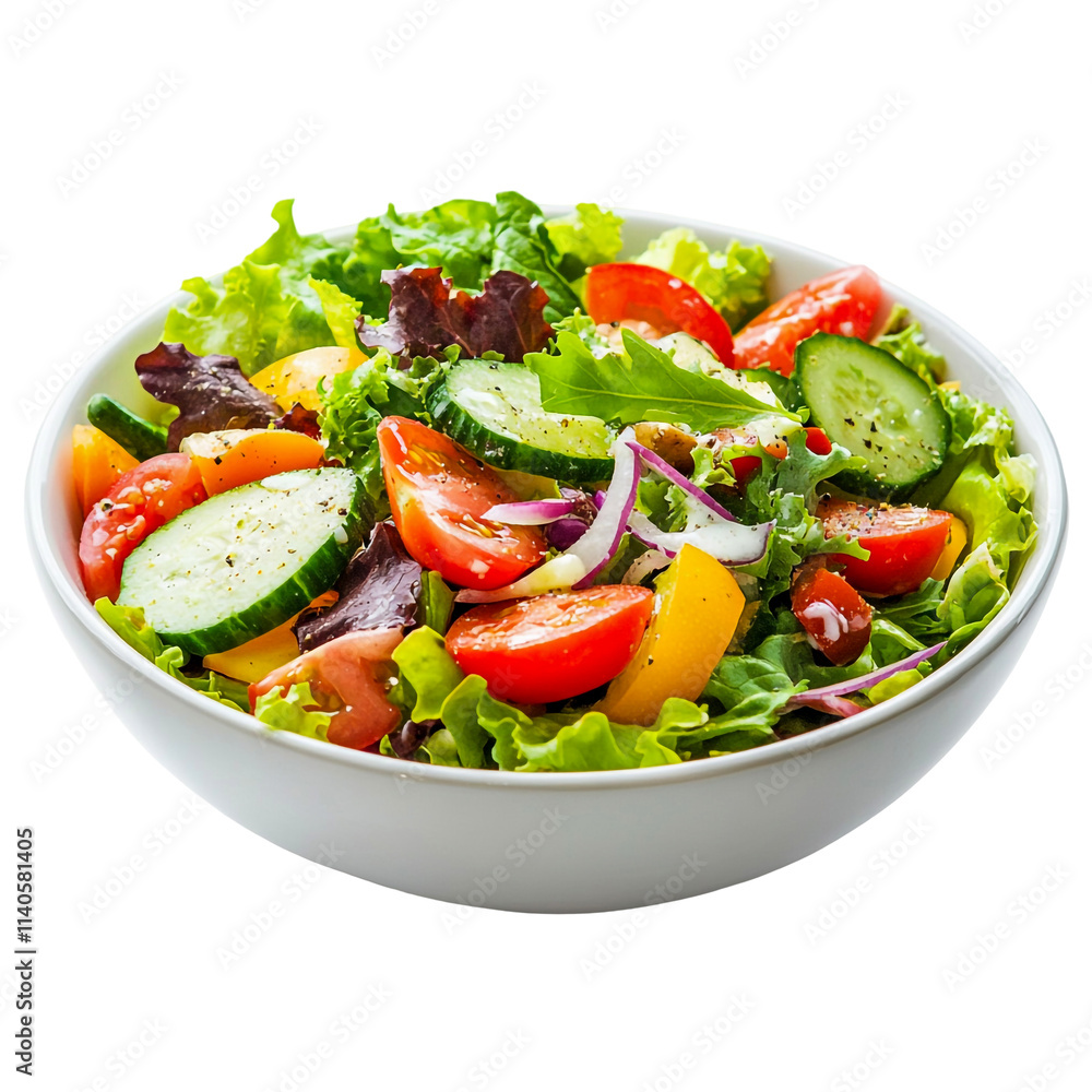 Garden-Fresh Vegetable Salad with Dressing Garden-Fresh Vegetable Salad with Dressing