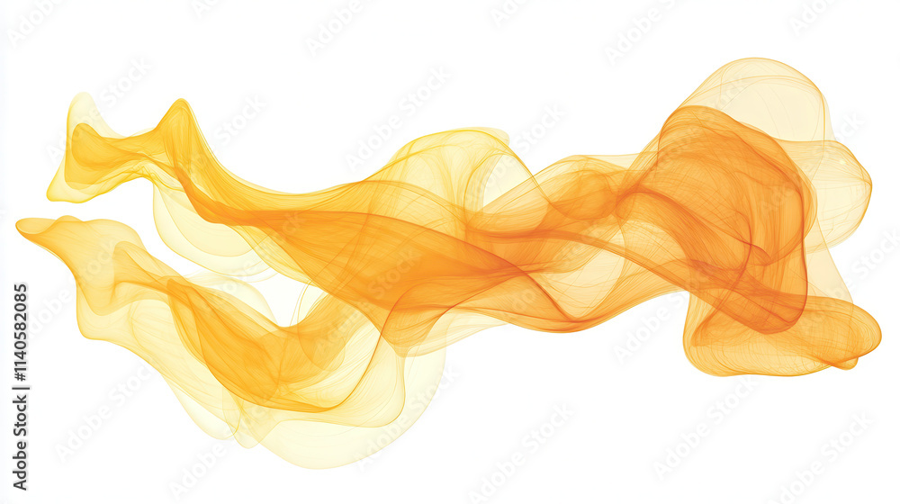 A surreal abstract watercolor texture in dynamic warm orange and golden-yellow shades, artistically layered with gentle color transitions, delicate and modern appearance on a perfectly white backgroun A surreal abstract watercolor texture in dynamic warm orange and golden-yellow shades, artistically layered with gentle color transitions, delicate and modern appearance on a perfectly white backgroun