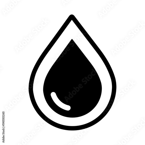 Icono de una gota minimalista