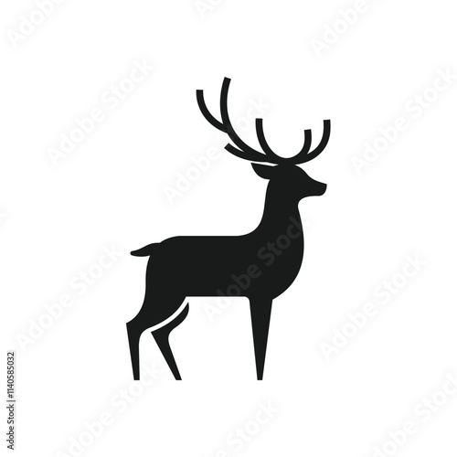 simple deer logo design