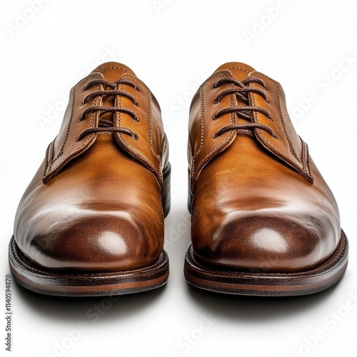 Stylish brown leather dress shoes for formal occasions and daily wear