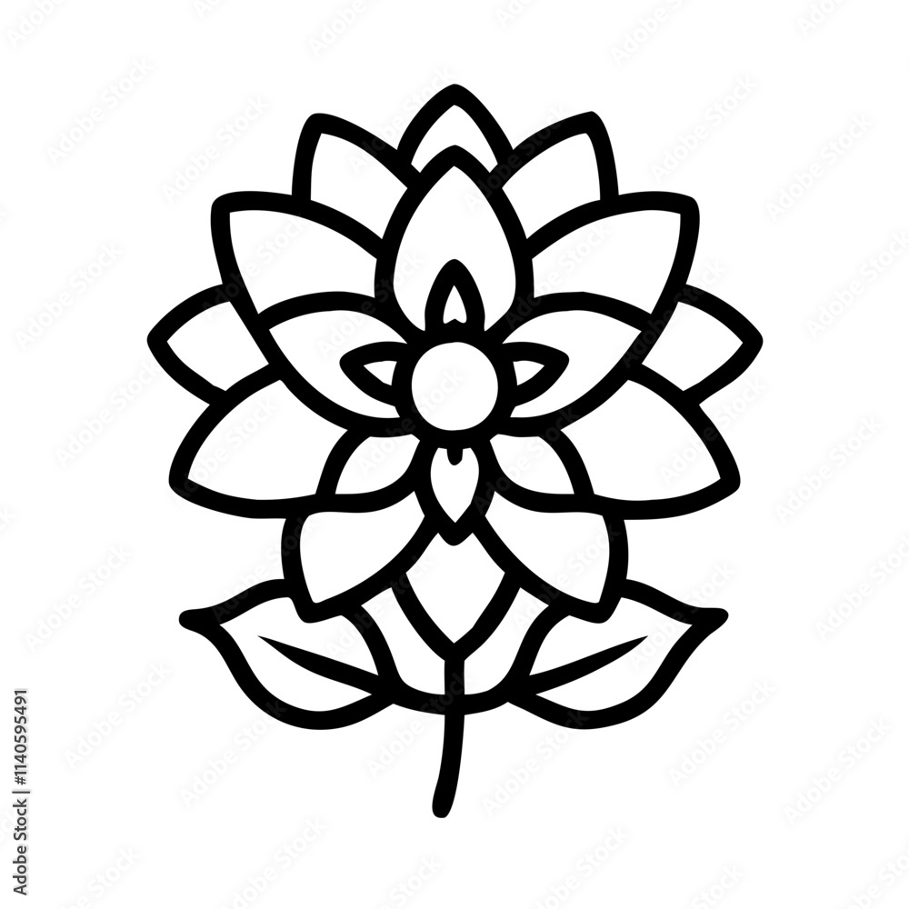 dahlia icon, flower line art, flower icon - Minimalistic black outline illustration of dahlia flower, perfect for icons, logos, and floral-themed designs.
dahlia icon, flower line art, flower icon - Minimalistic black outline illustration of dahlia flower, perfect for icons, logos, and floral-themed designs.