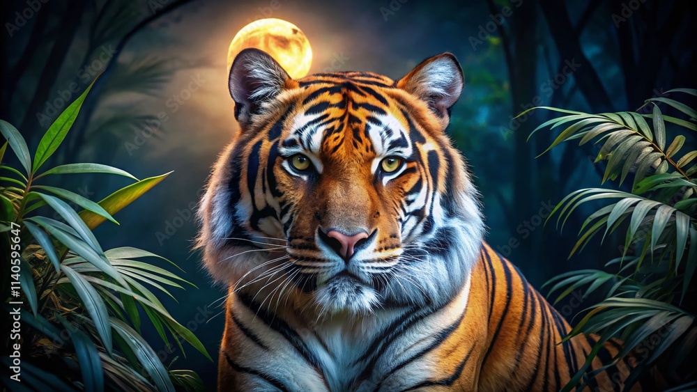 Night Tiger Stripes: Dark Jungle Cat, Wildlife Photography, Night Vision, Big Cat, Predatory Mammal, Striped Fur, Nocturnal Animal, Wildlife Scene, Animal Portrait, Dark Background, Night Tiger Stripes: Dark Jungle Cat, Wildlife Photography, Night Vision, Big Cat, Predatory Mammal, Striped Fur, Nocturnal Animal, Wildlife Scene, Animal Portrait, Dark Background,