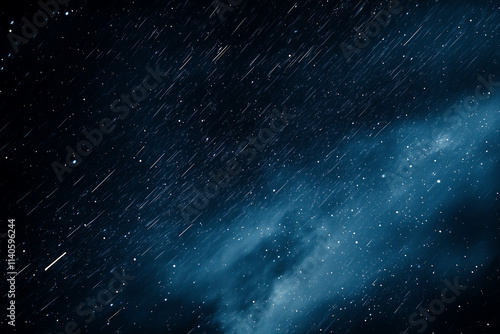 The Andromeda galaxy as seen from Earth. The long exposure time created star trails, and professional color grading was used to high