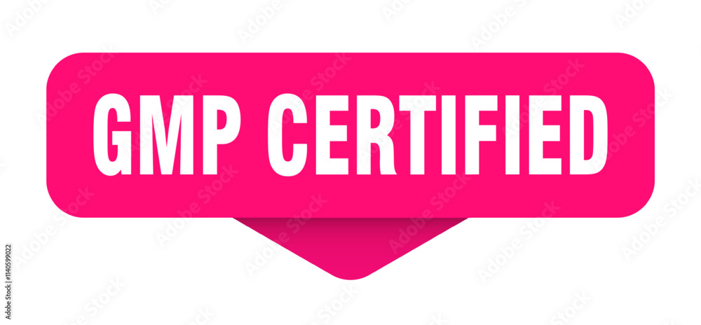 GMP CERTIFIED button, banner GMP CERTIFIED button, banner