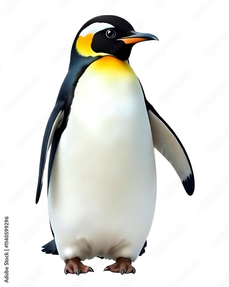 Fototapeta premium Penguin transparent image. Ai generated
