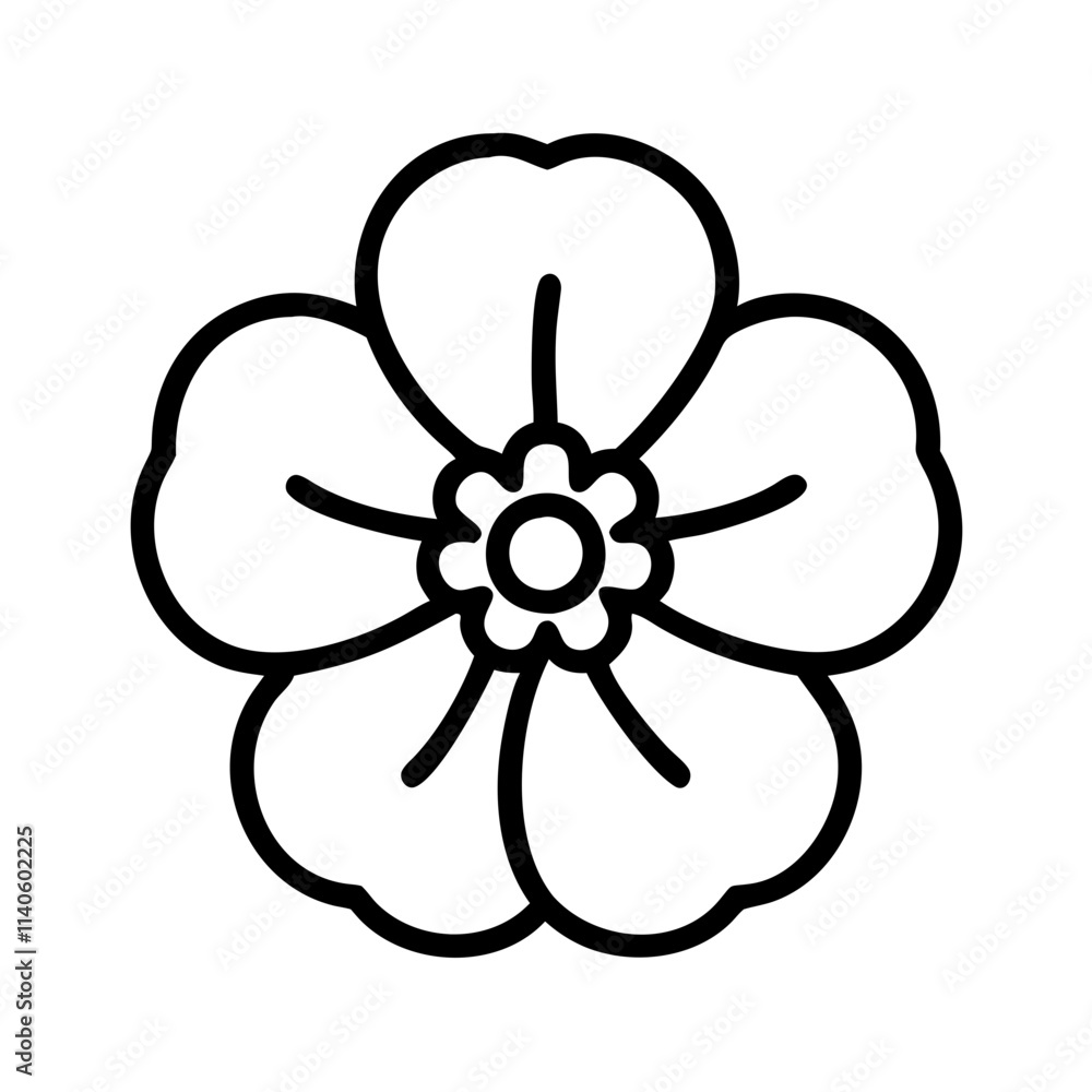 pansy icon, flower line art, flower icon - Minimalistic black outline illustration of pansy flower, perfect for icons, logos, and floral-themed designs.
pansy icon, flower line art, flower icon - Minimalistic black outline illustration of pansy flower, perfect for icons, logos, and floral-themed designs.