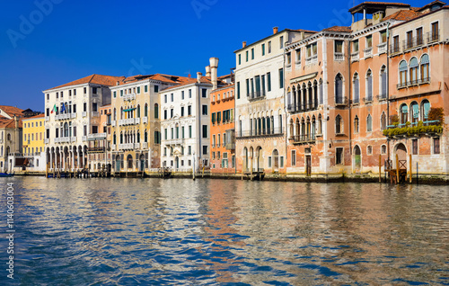 The “Canale Grande” is the largest and most famous of the countless waterways in the Italian lagoon city of Venice. Historic palazzi with a morbid air line the banks of this unique metropolis.