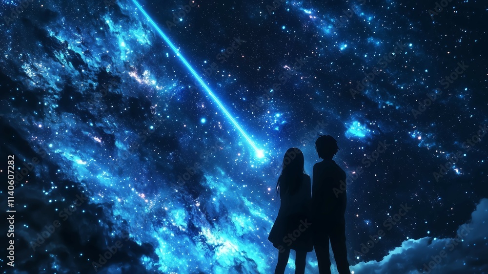流れ星を見る人 流れ星を見る人