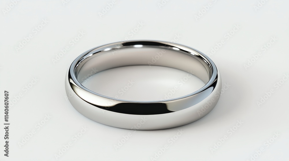 Elegant silver ring on minimalistic background - jewelry and fashion accessory design Elegant silver ring on minimalistic background - jewelry and fashion accessory design