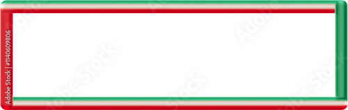 Colorful glossy 3d bold stripe text box, cta button outline frame border.