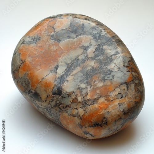 Colorful agate stone displaying unique patterns and hues from natures artistry