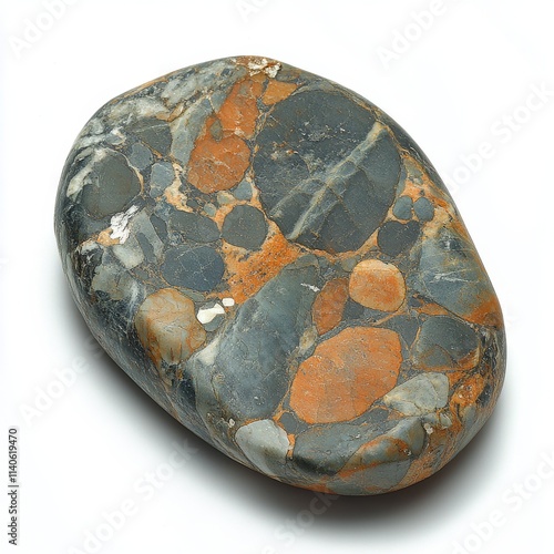 Colorful agate stone displaying unique patterns and hues from natures artistry