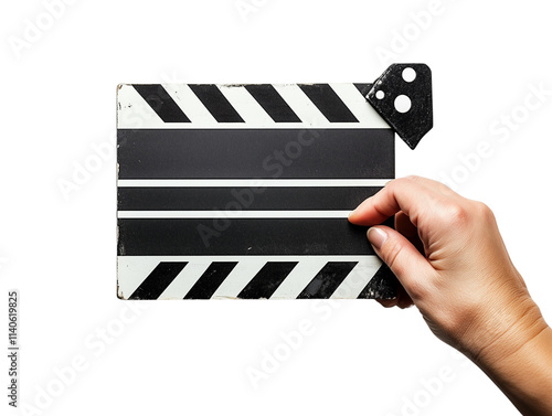  a clapperboard isolated on a transparent background