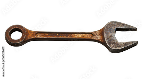 Wrench on Transparent Background, Isolated