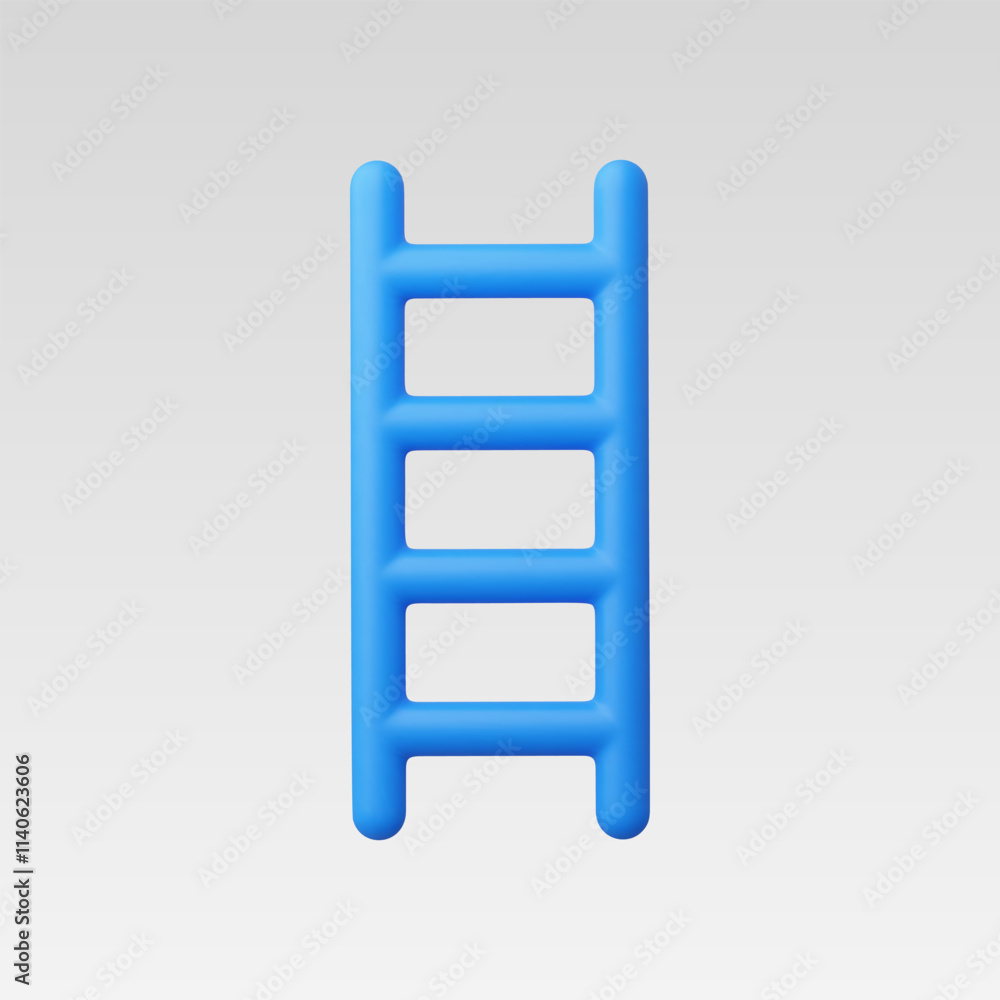3d Realistic Ladder icon vector illustration 3d Realistic Ladder icon vector illustration