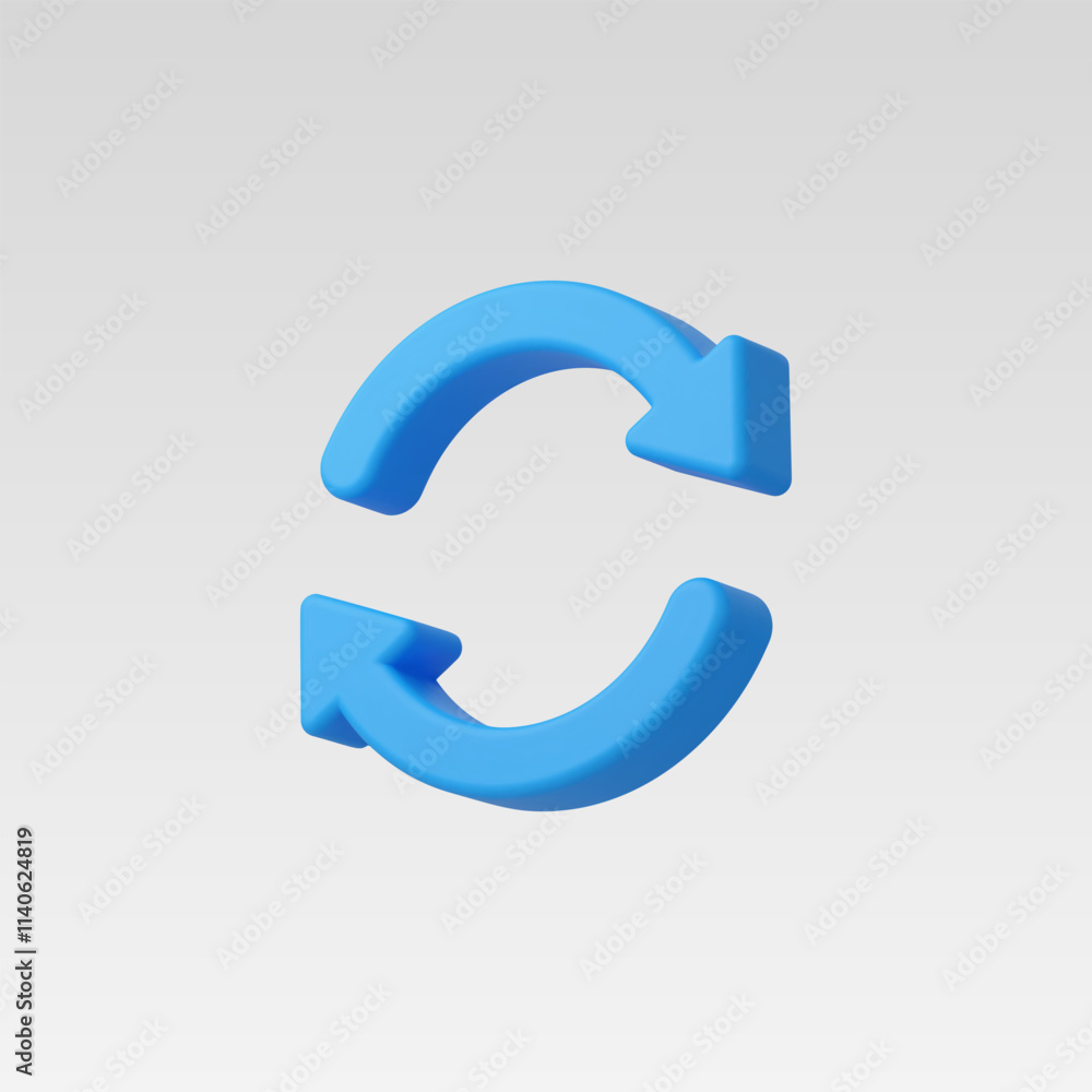 3d Realistic Recycle arrow vector illustration 3d Realistic Recycle arrow vector illustration