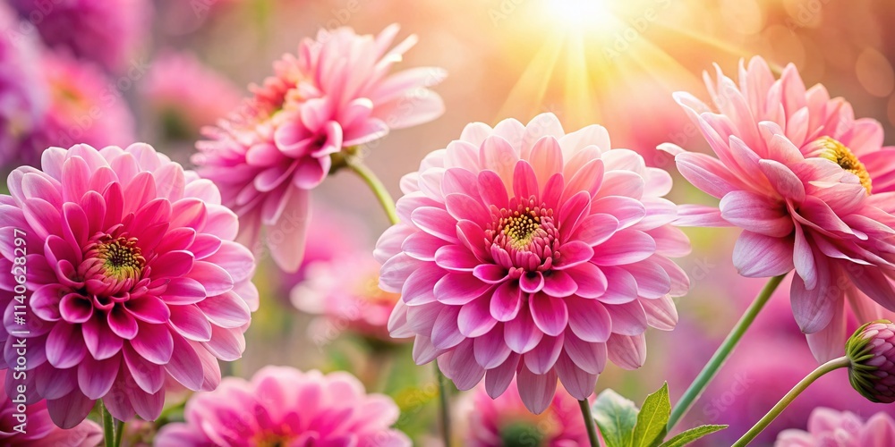Fototapeta premium Pink Flower Wallpapers: Stunning Candid Photos of Blooming Flowers