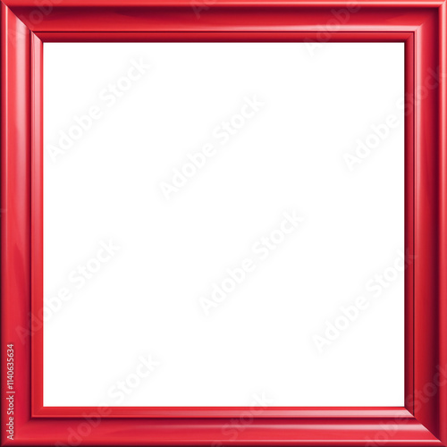 red frame isolated on white