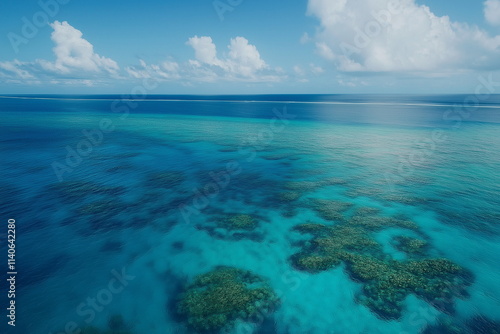 Exploring vibrant coral reefs tropical ocean aerial photography clear waters bird's eye view marine life wonders