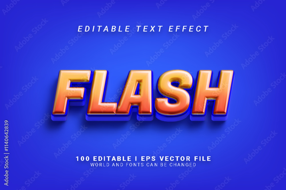 Obraz premium Flash Cartoon Text Effect