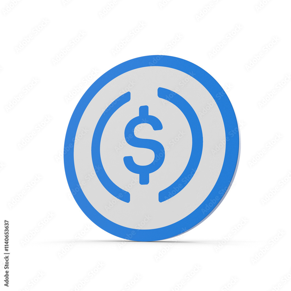 USD Coin Icon, Currency, Dolla USD Coin Icon, Currency, Dolla