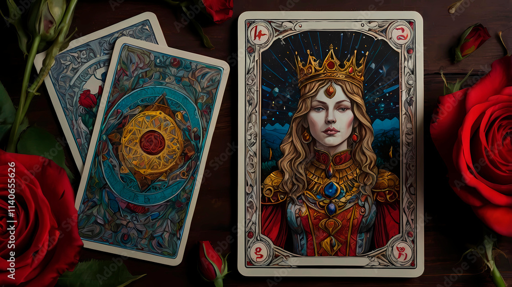 Obraz premium queen in cards.